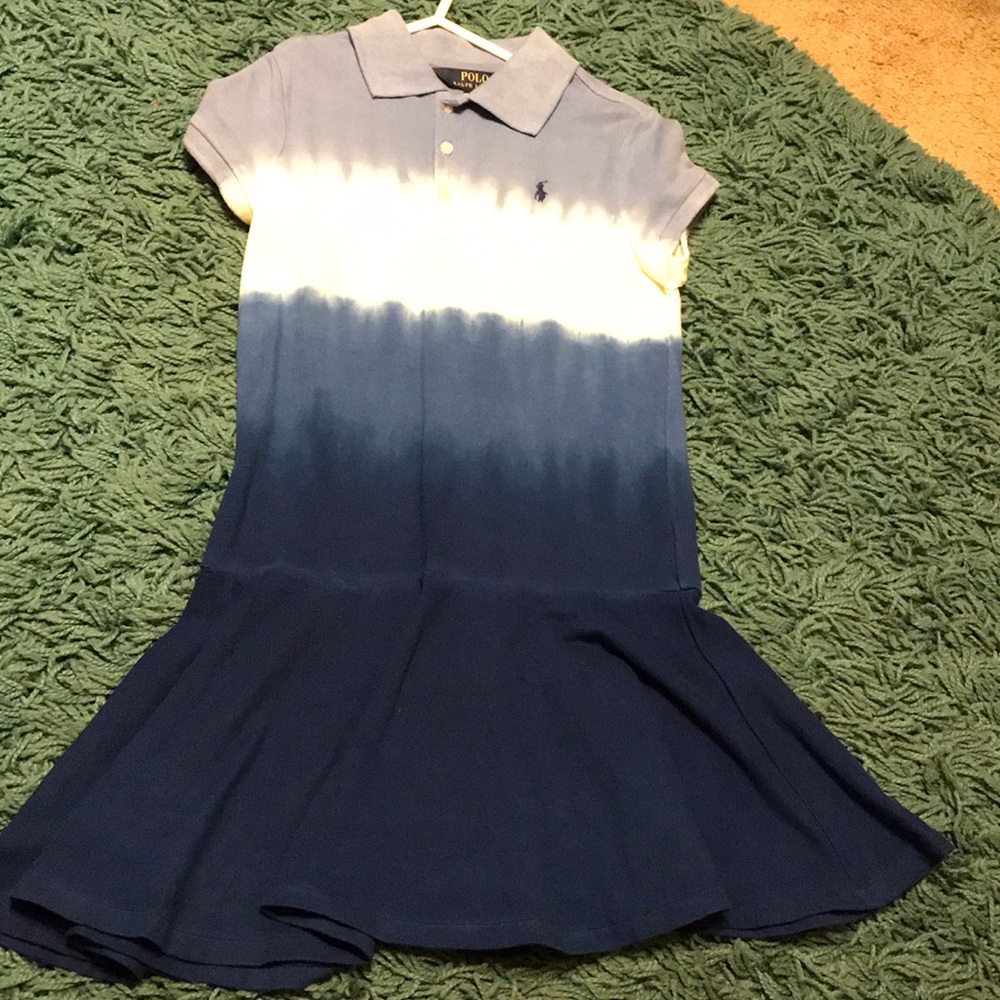 Polo by Ralph Lauren Blue Ombré Dress Size 6X